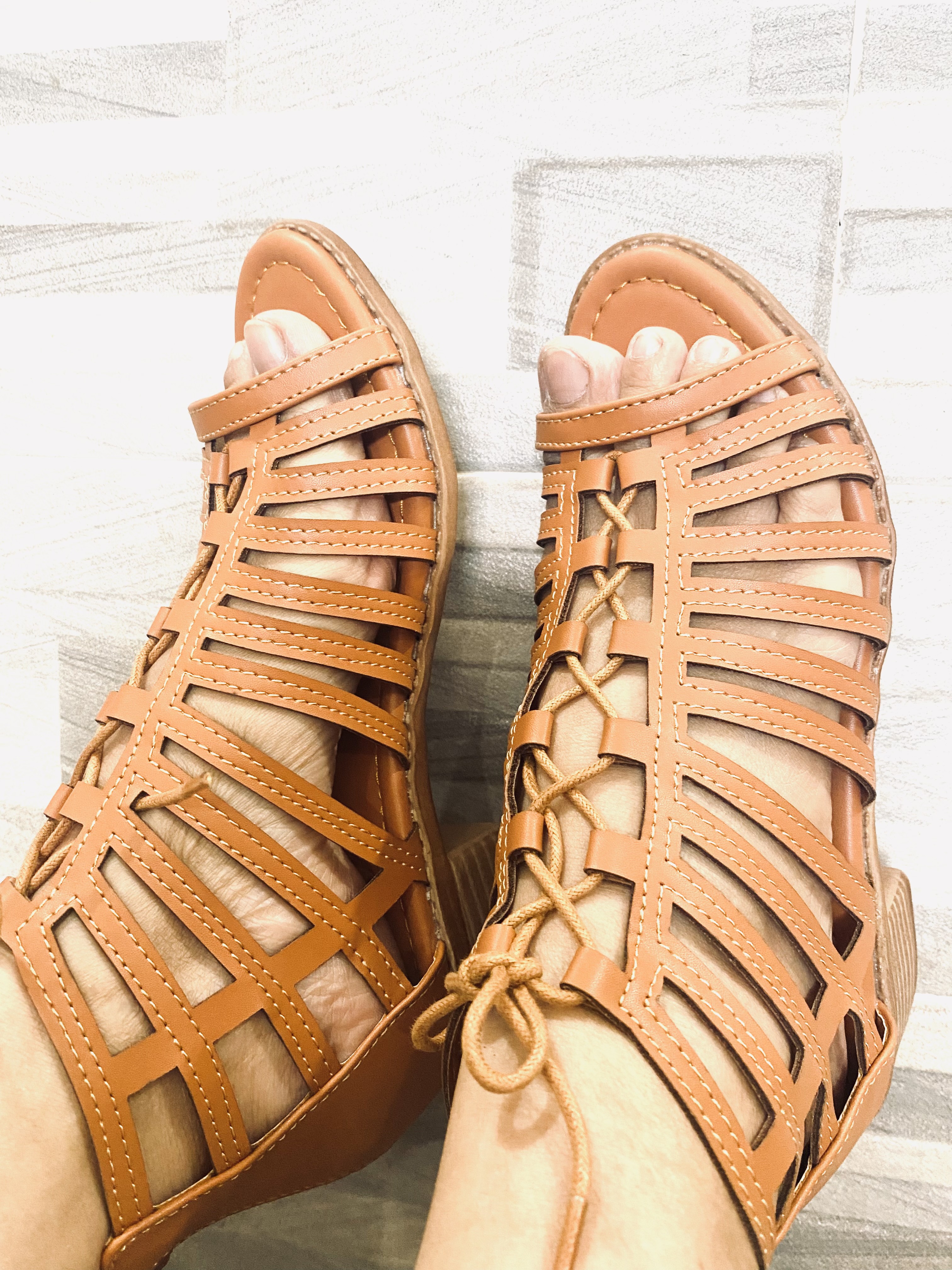 [HCM]Giày sandal chiến binh da cắt lazer đế thấp S370