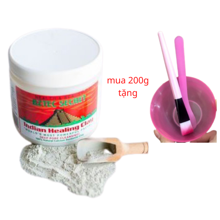Mặt nạ đất sét Aztec mẫu 200g loại bỏ mụn , thải độc da