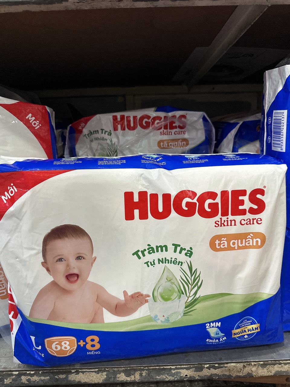 Huggies tea tree pants diapers-size L pack of 68