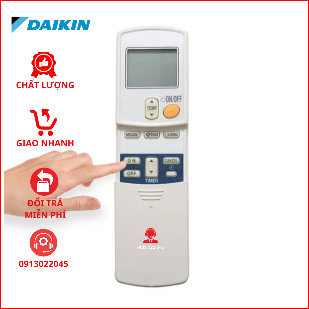 Điều khiển điều hòa Daikin 1 chiều lạnh (không Inverter).