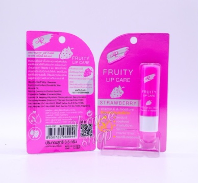 Son Dưỡng Môi Fruity Lip Care Thailand