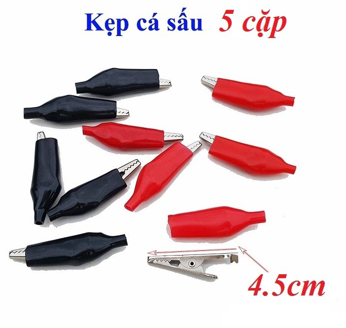 Set 10 kẹp cá sấu 0.26mm