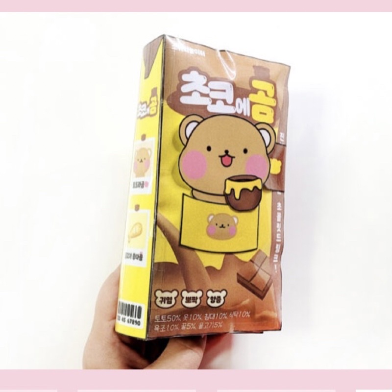 Squishy giấy gấu Toto Chocolate