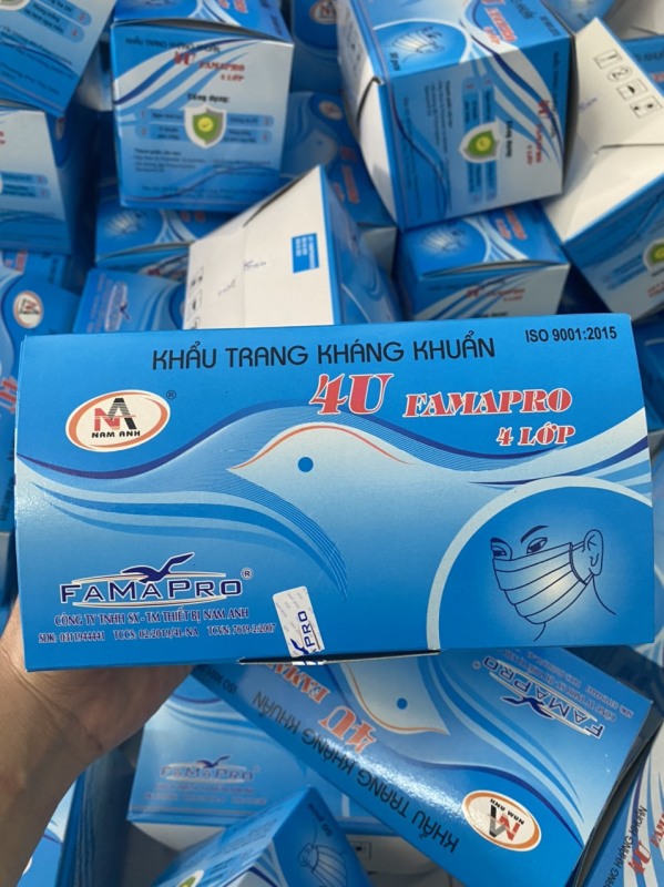 khẩu trang y tế 4 lớp NAM ANH .hộp 50 cái.79k/1 hộp