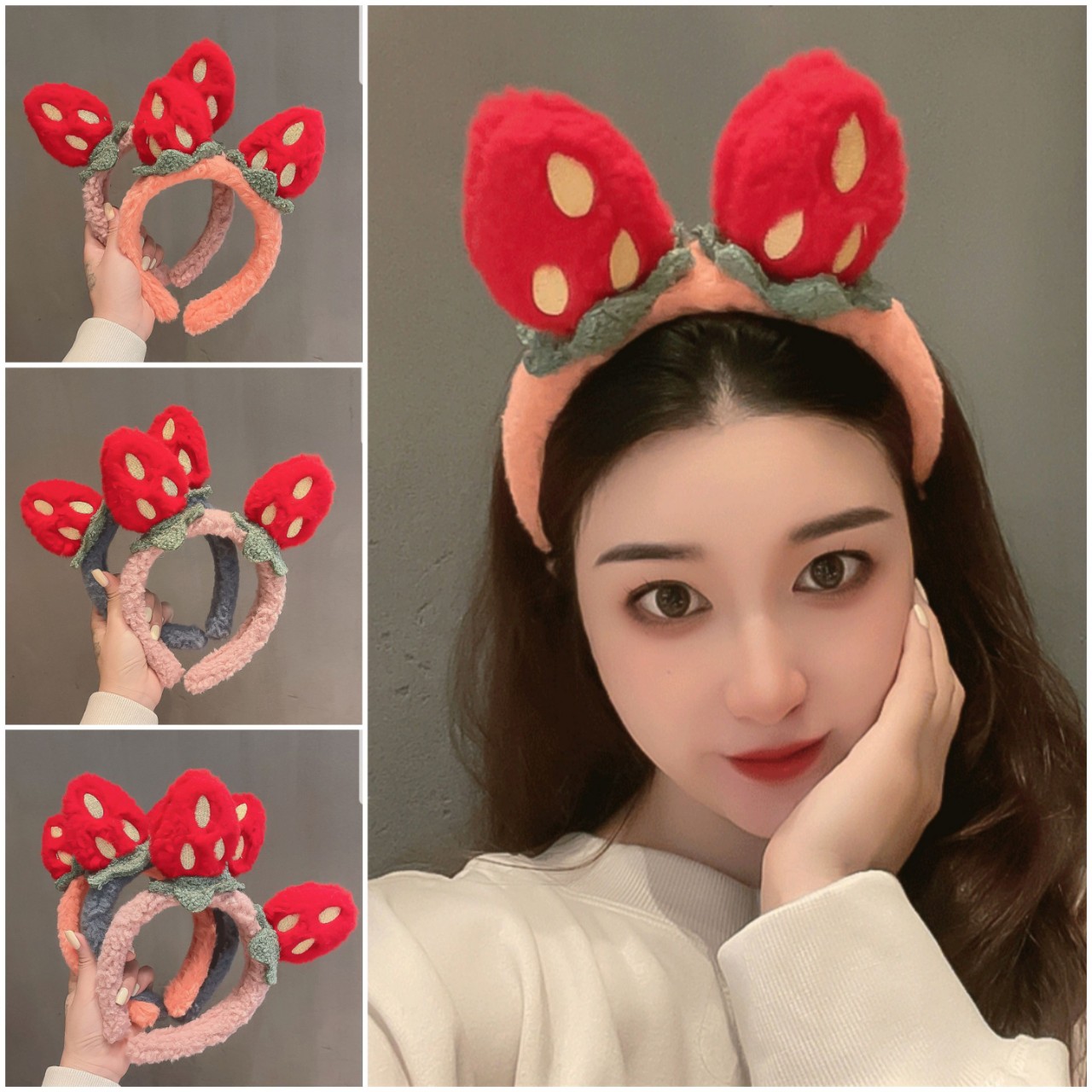 Bờm cài tóc Chimi PK028, bờm cute cua mắt lồi, cá mập, cà rốt,