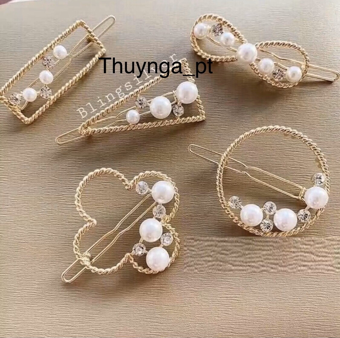 Bộ 5 kẹp tóc nữ Hàn Quốc