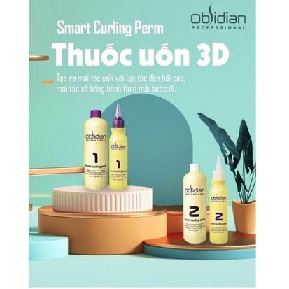 Thuốc uốn tóc 3D (Uốn nóng lạnh) Obsidian 120/500ml
