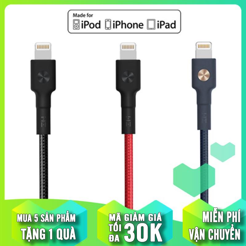 Cáp Lightning ZMi dây dù đạt chuẩn MFi siêu bền AL823 ( 30cm) / AL803 (100cm) / AL833 (200cm) / AL881 (200cm)