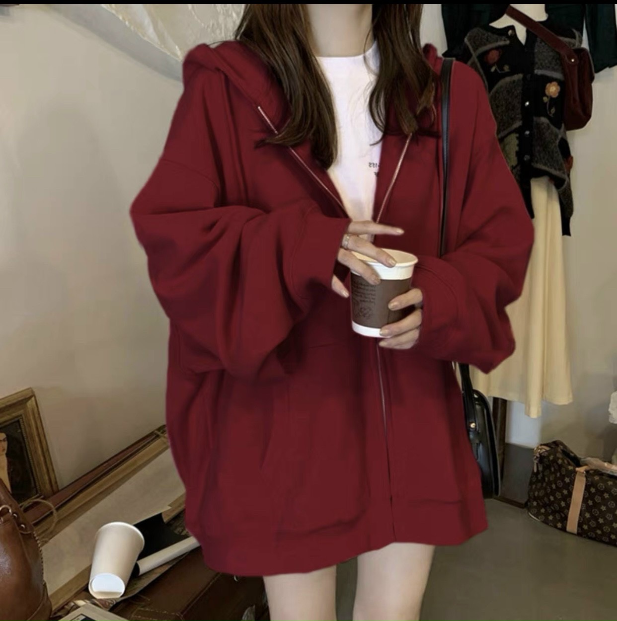 ÁO KHOÁC CARDIGAN NỮ TAY PHỒNG FORM RỘNG CHẤT NỈ  DÀY MỊN CỰC TREND UT7940 BAO ĐẸP