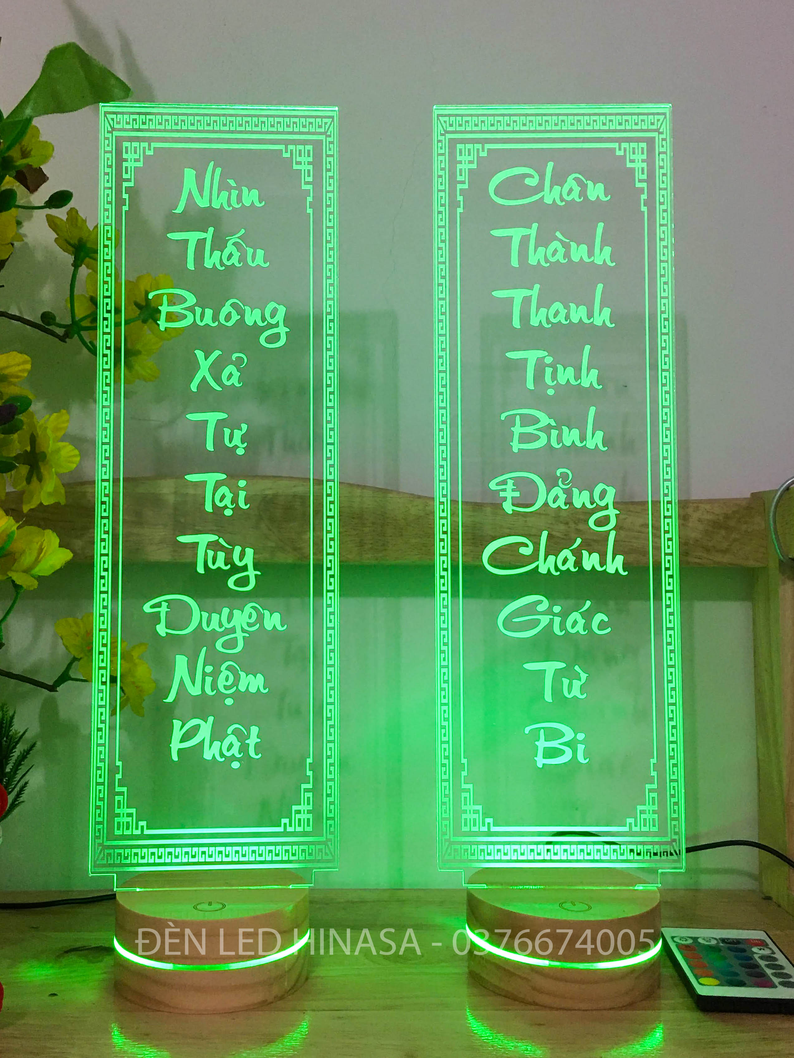 Câu đối Phật cao 40cm