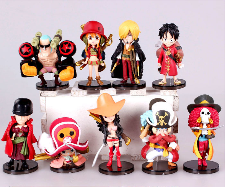 Mô Hình Figure one piece Combo Bộ 9 nhân vật team Luffy