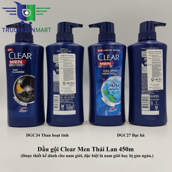 DẦU GỘI CLEAR MEN 450ML THÁI LAN