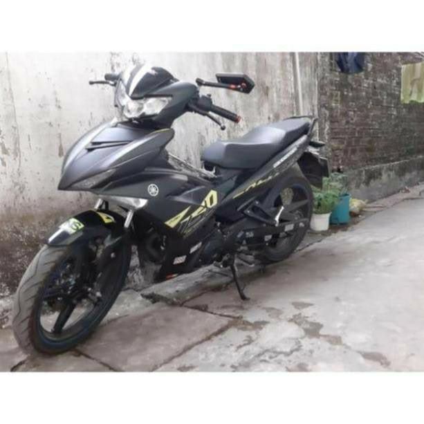 Tem exciter 150 sọc vàng xám đen nhám