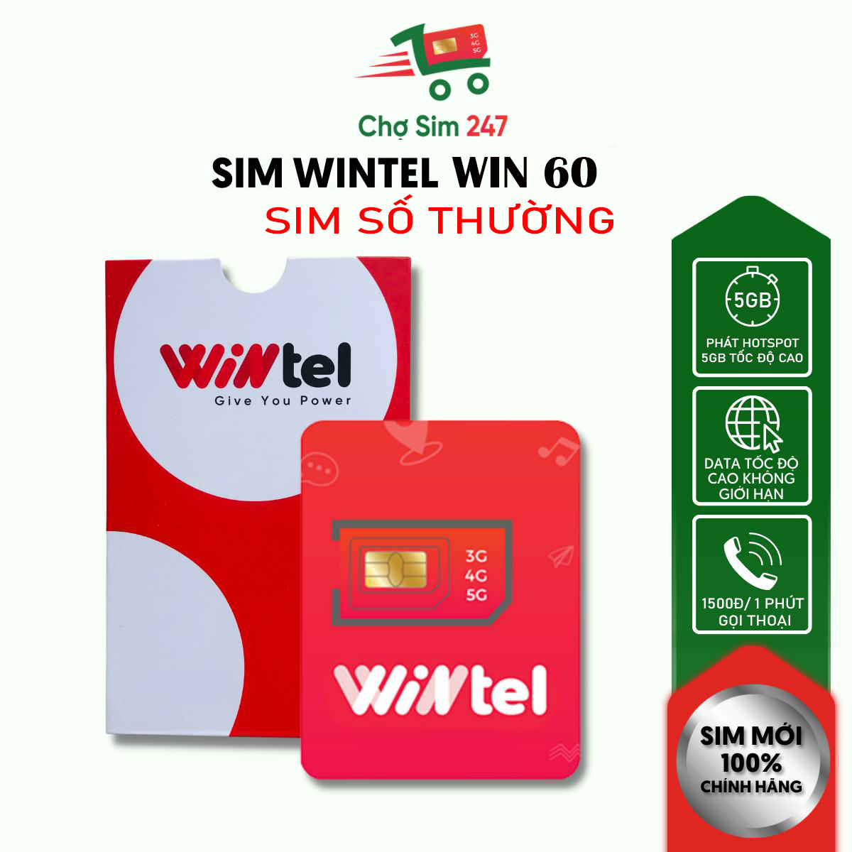 Sim 4g Wintel 12win60 Sim Data Tốc Độ Cao Không Giới Hạn Mixasale