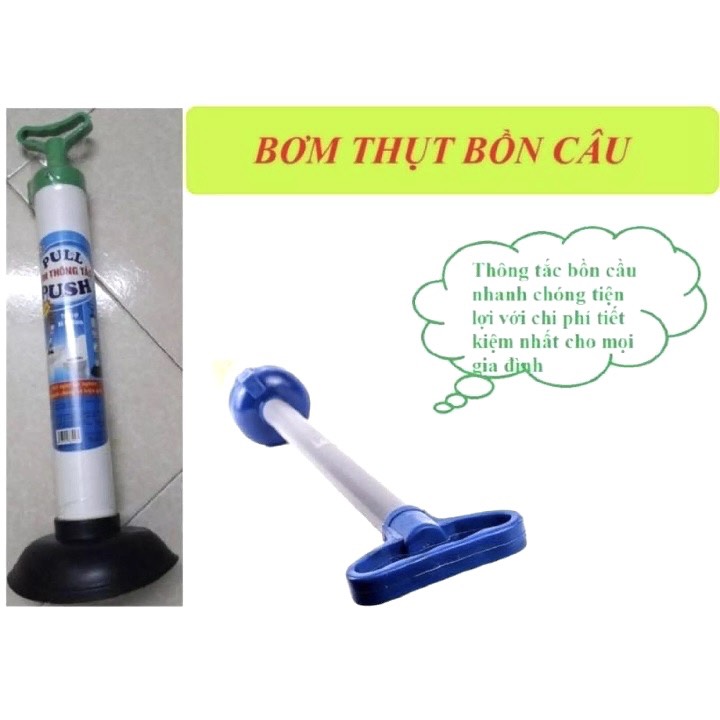 Bơm Thụt Thông Tắc Bồn Cầu Cao Cấp