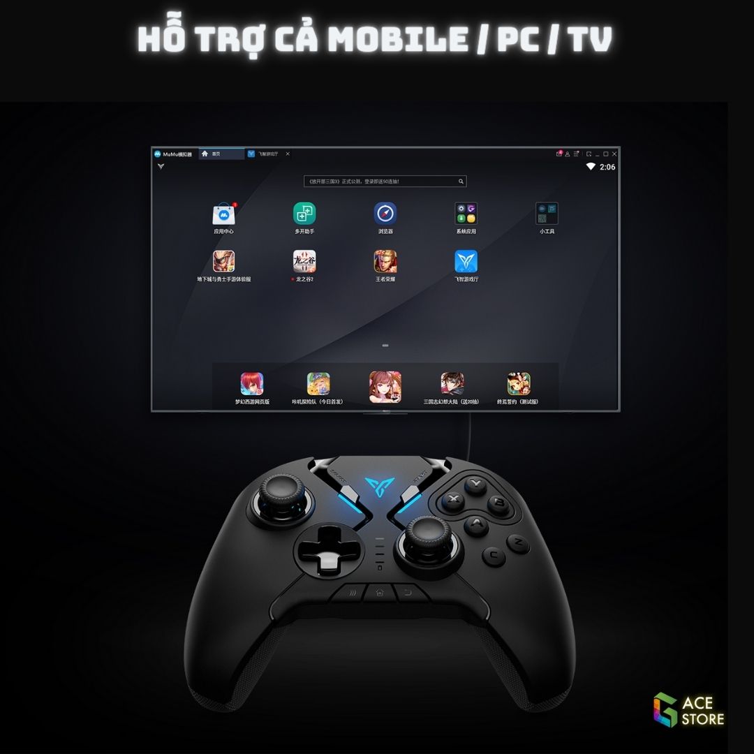 Flydigi Apex 2 | Tay cầm chơi game Liên quân, COD, PUBG cho IOS, Android và PC,TV