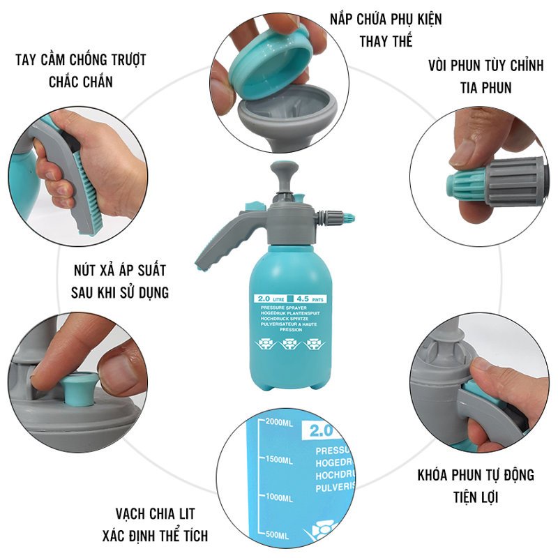 Bình xịt tưới cây 2 lít loại tốt