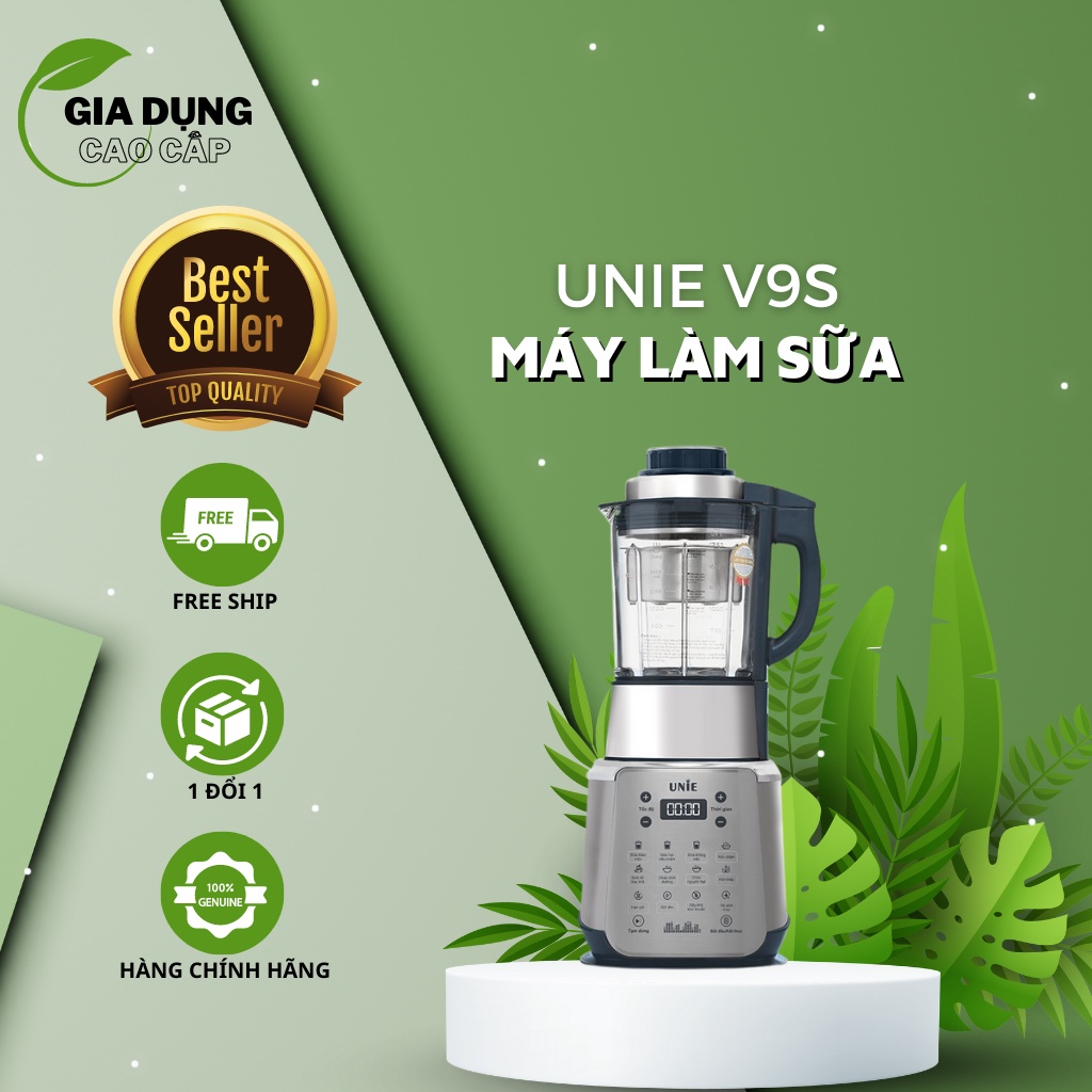 Máy làm sữa hạt Unie V9S, bảo hành chính hãng 24 tháng