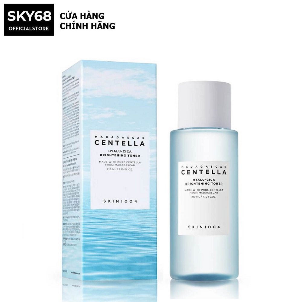 Nước Hoa Hồng Cấp Ẩm, Giảm Mụn, Loại Bỏ Tế Bào Chết Skin1004 Madagascar Centella Hyalu-cica Brightening Toner 210ml