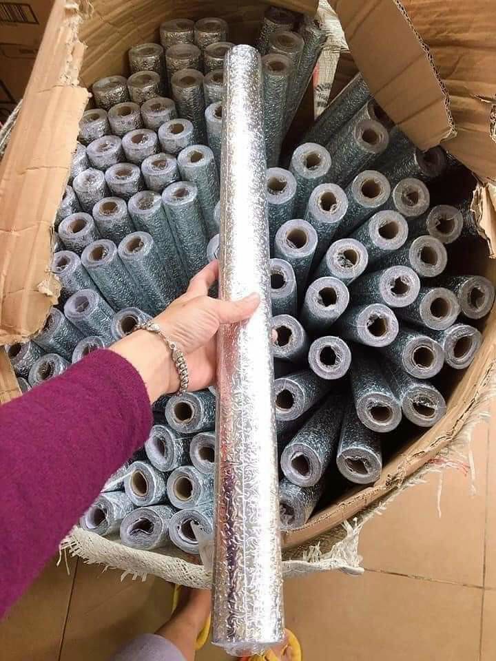 Cuộn giấy bạc dán bếp chống thấm cách nhiệt - Kích thước 60 x 2m
