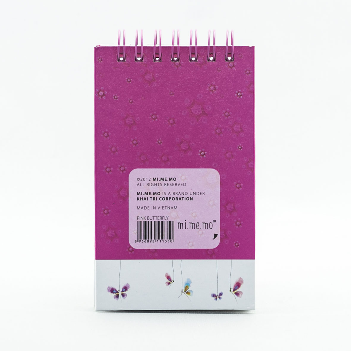 Sổ tay lò xo Khai Trí - Butterfly Pink (S)
