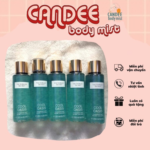 Body mist xịt thơm Victoria’s Secret 250ml 𝐂𝐨𝐨𝐥 𝐎𝐚𝐬𝐢𝐬