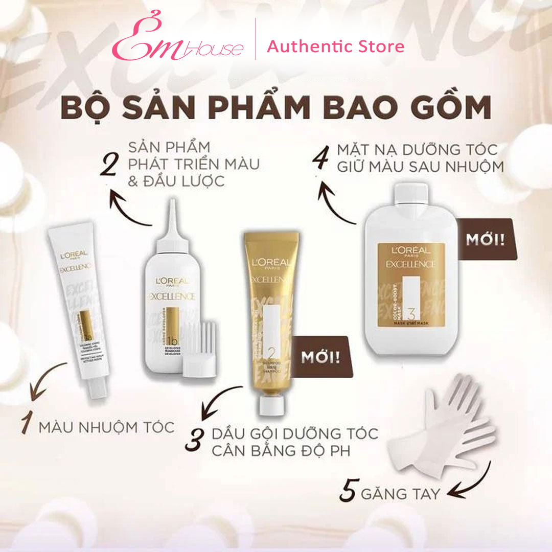 L'Oreal Kem Nhuộm Dưỡng Tóc Excellence Fashion