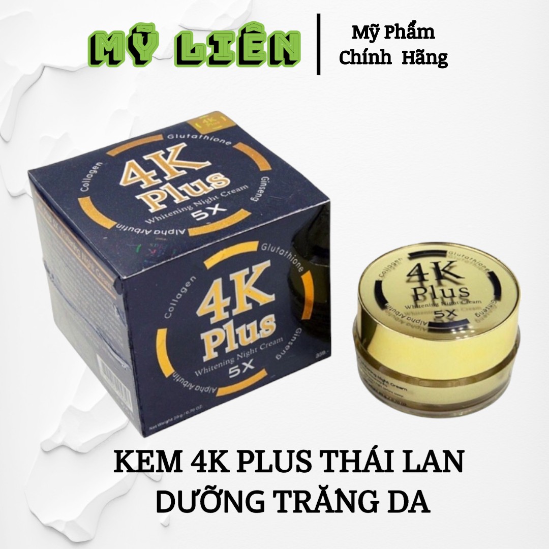 Kem dưỡng trắng da 4k Pluss 5x Thái lan chính hãng hũ 20gam