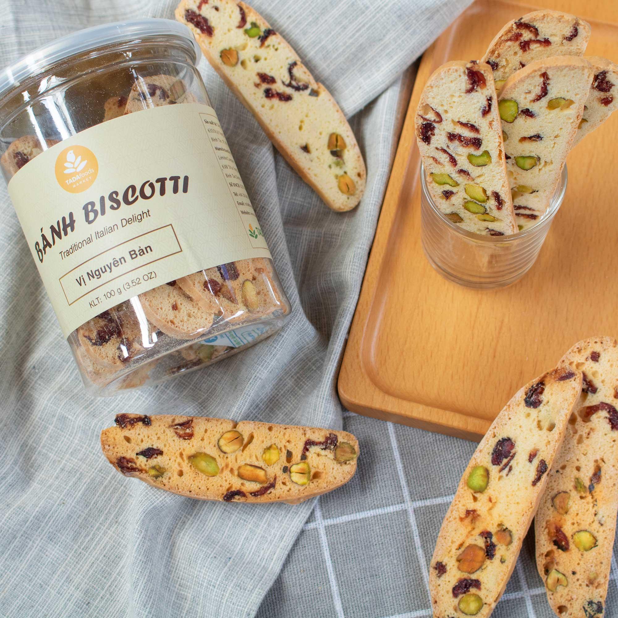 Bánh Quy Biscotti Vị Nguyên Bản (Hộp 100g)