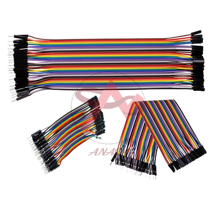 Tệp 40 sợi dây nối 40p 7 màu - dây cắm testboard các loại