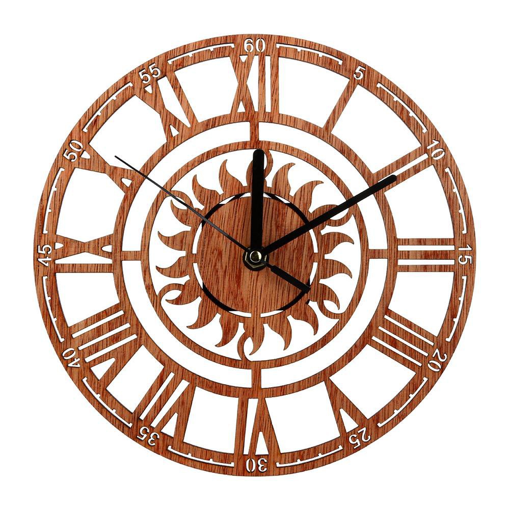 Đồng hồ to&aacute;n học - Đồng hồ gỗ treo tường hiện đại - Qu&agrave; tặng Gỗ Handmade