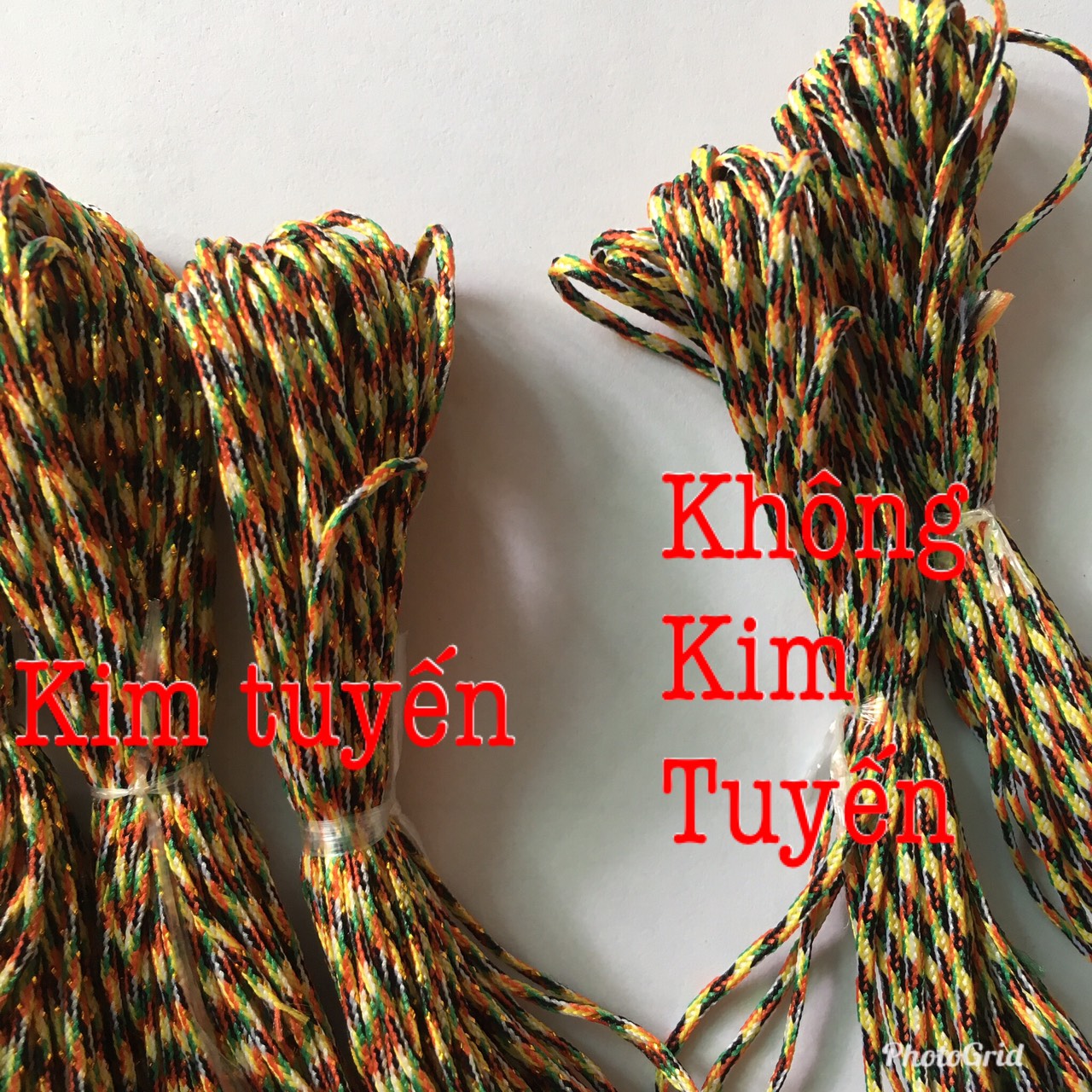 🌿 Dây dù ngũ sắc Tây Tạng (dây thổ cẩm)