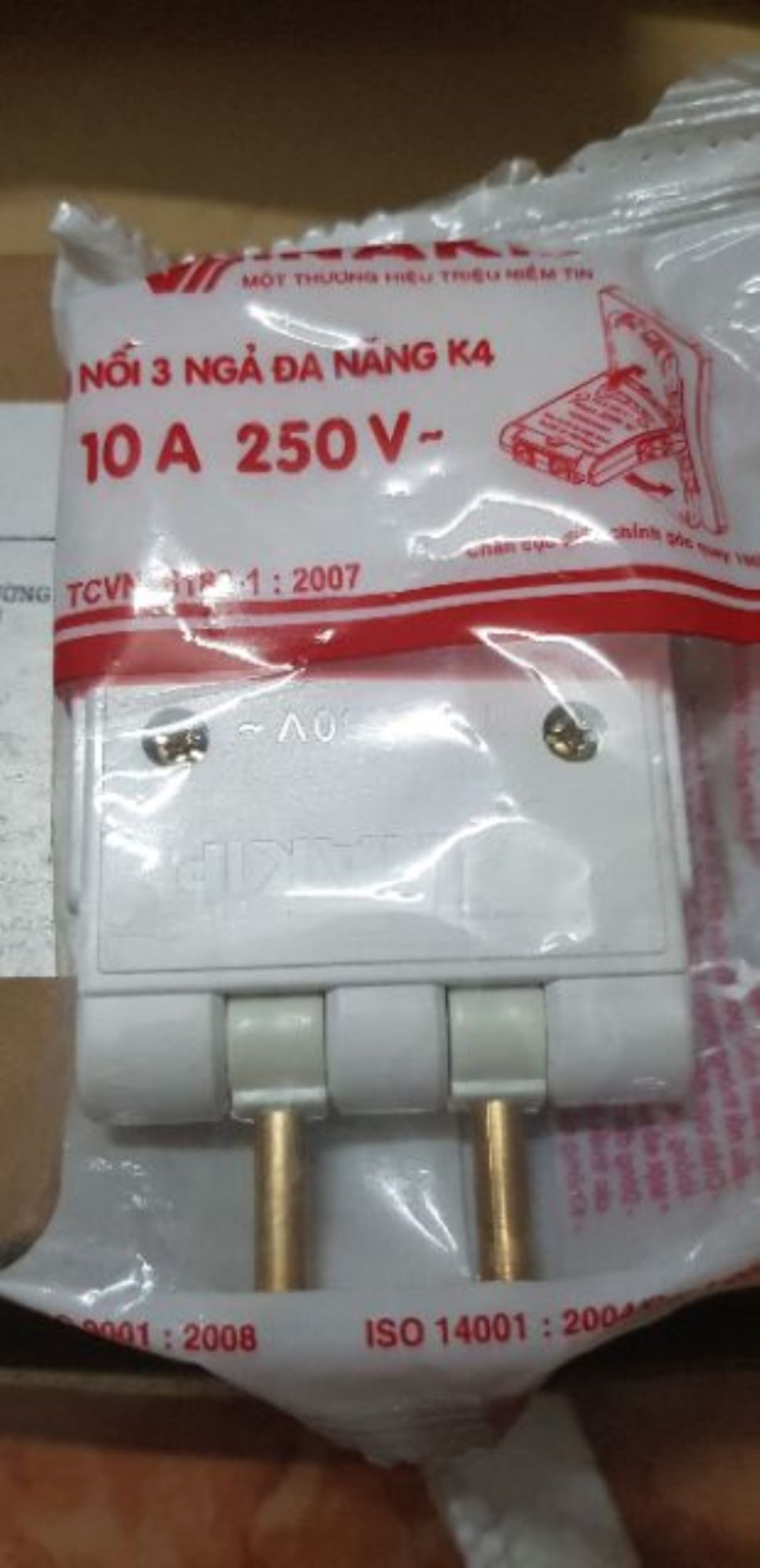 ℗┅☋ 📣📣📣 Đầu nối 3 ngả đa năng 10A 250V - kip