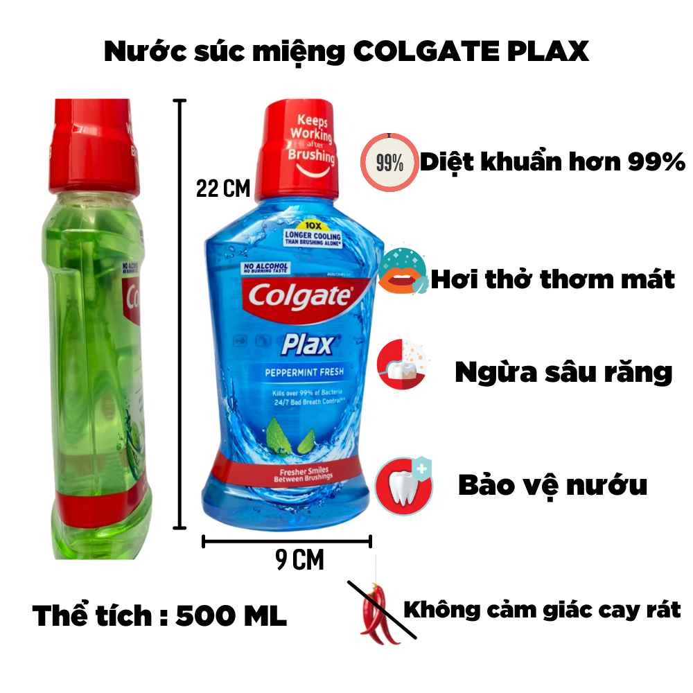 Nước súc miệng diệt khuẩn Colgate