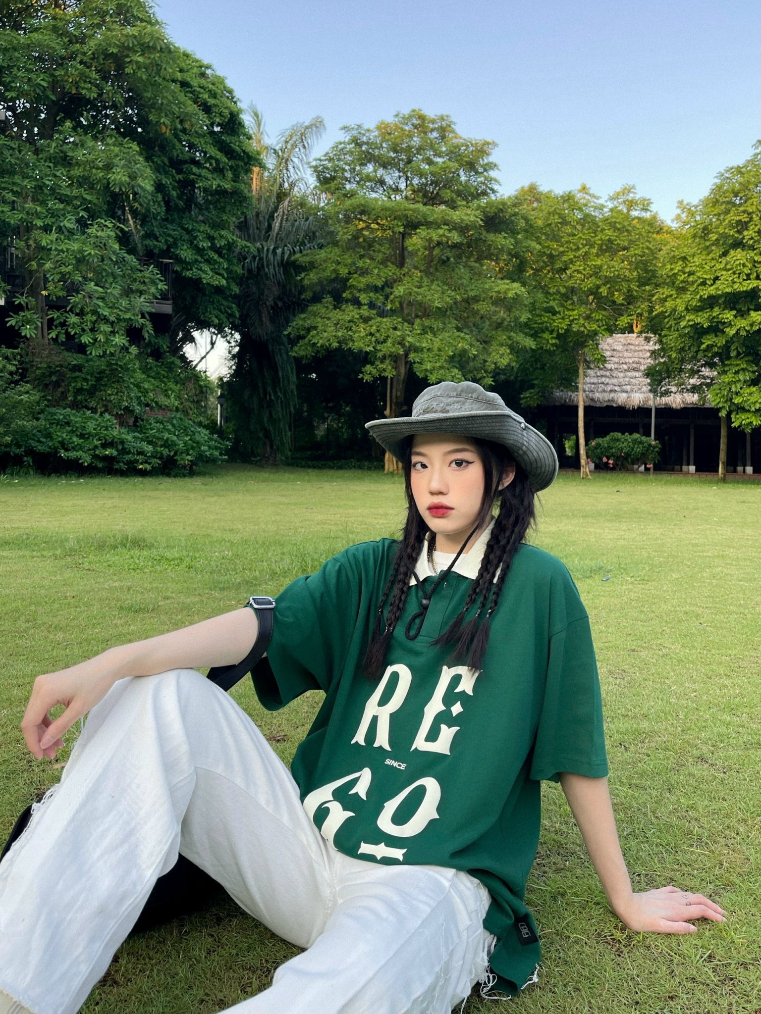 Áo thun có cổ Regods SS1 unisex form rộng ( POLO BASIC SS1)
