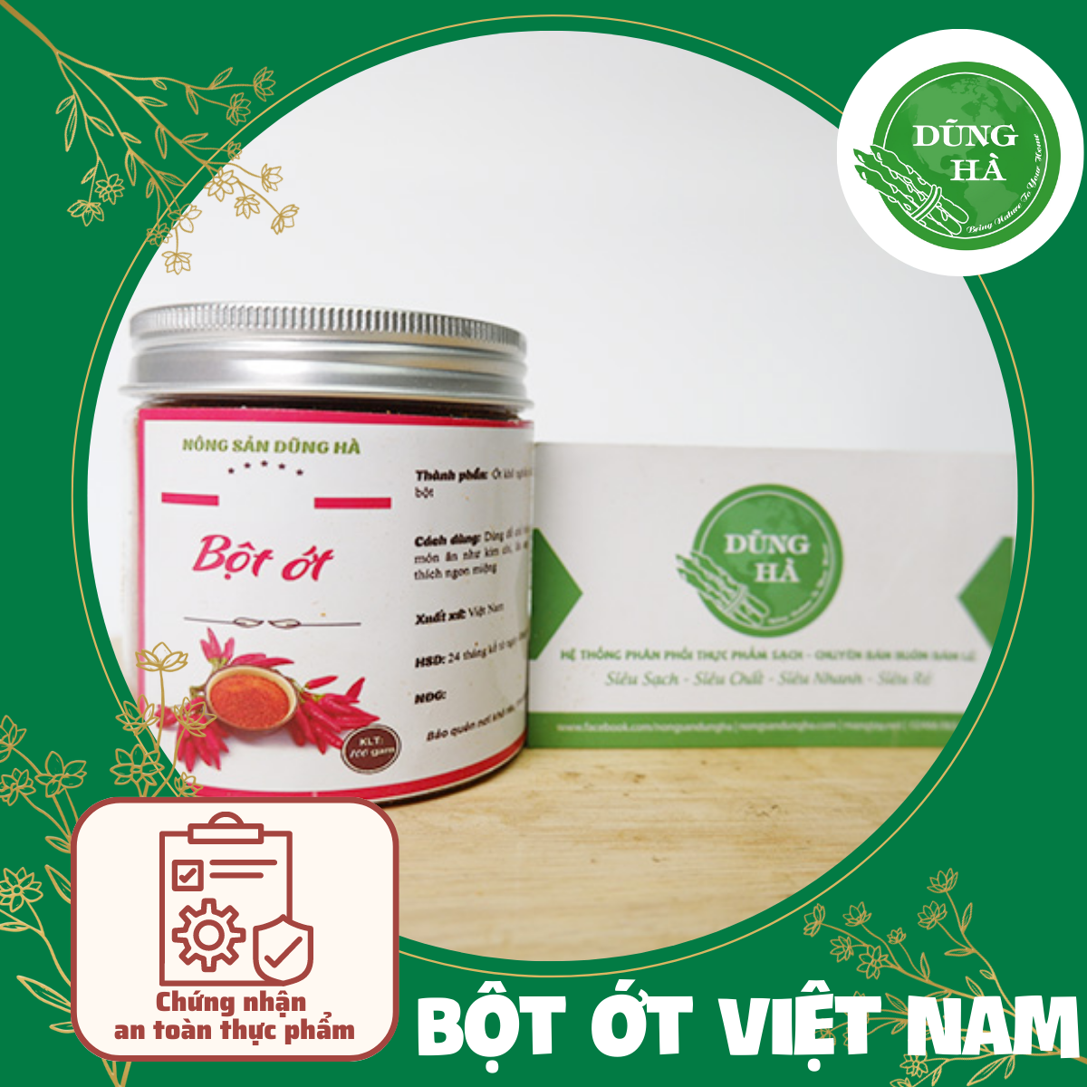 Bột ớt Việt Nam nguyên chất