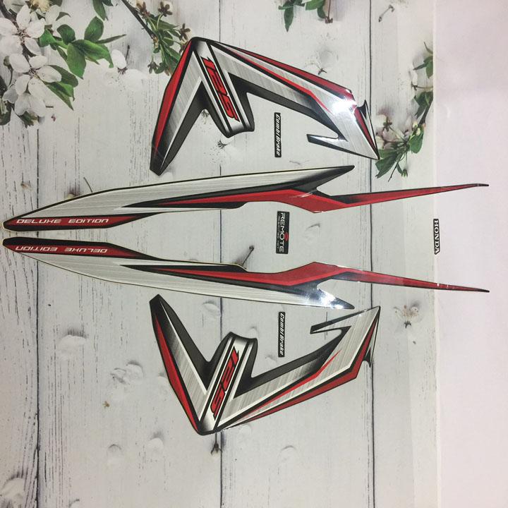 Bộ tem dán xe máy Airblade 125 đời 2013-2014 màu ĐỎ