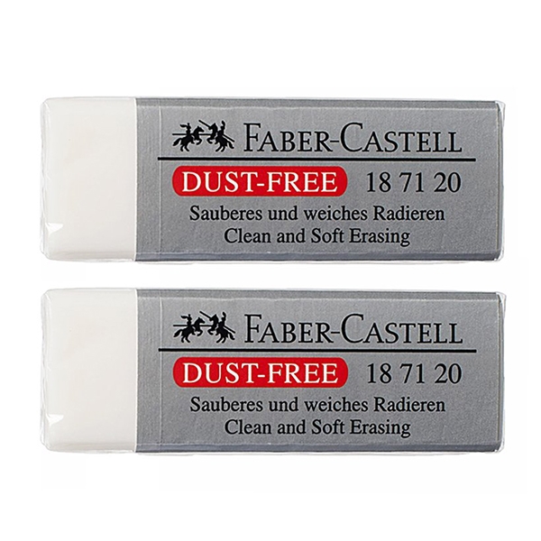 Gôm Faber-Castell-708520G - Dust Free - 187120 We (2 Viên)