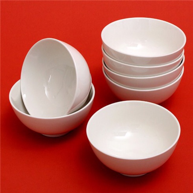 Set 10 chiếc bát ăn cơm sứ lohaco