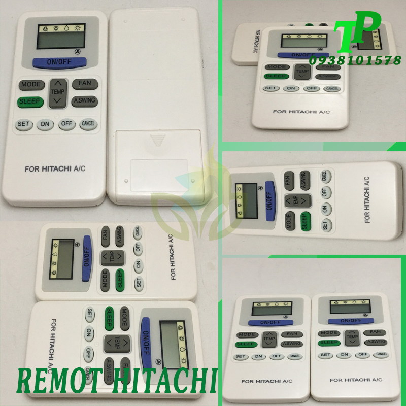 Điều Khiển, Remote Máy Lạnh Điều Hòa Hitachi (Tặng Kèm Pin)