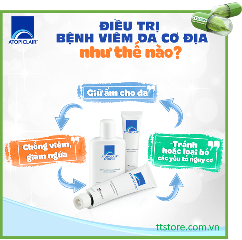 [HCM]Atopiclair cream 40ml - Lotion 120ml - Dưỡng ẩm da [Atopiclar]