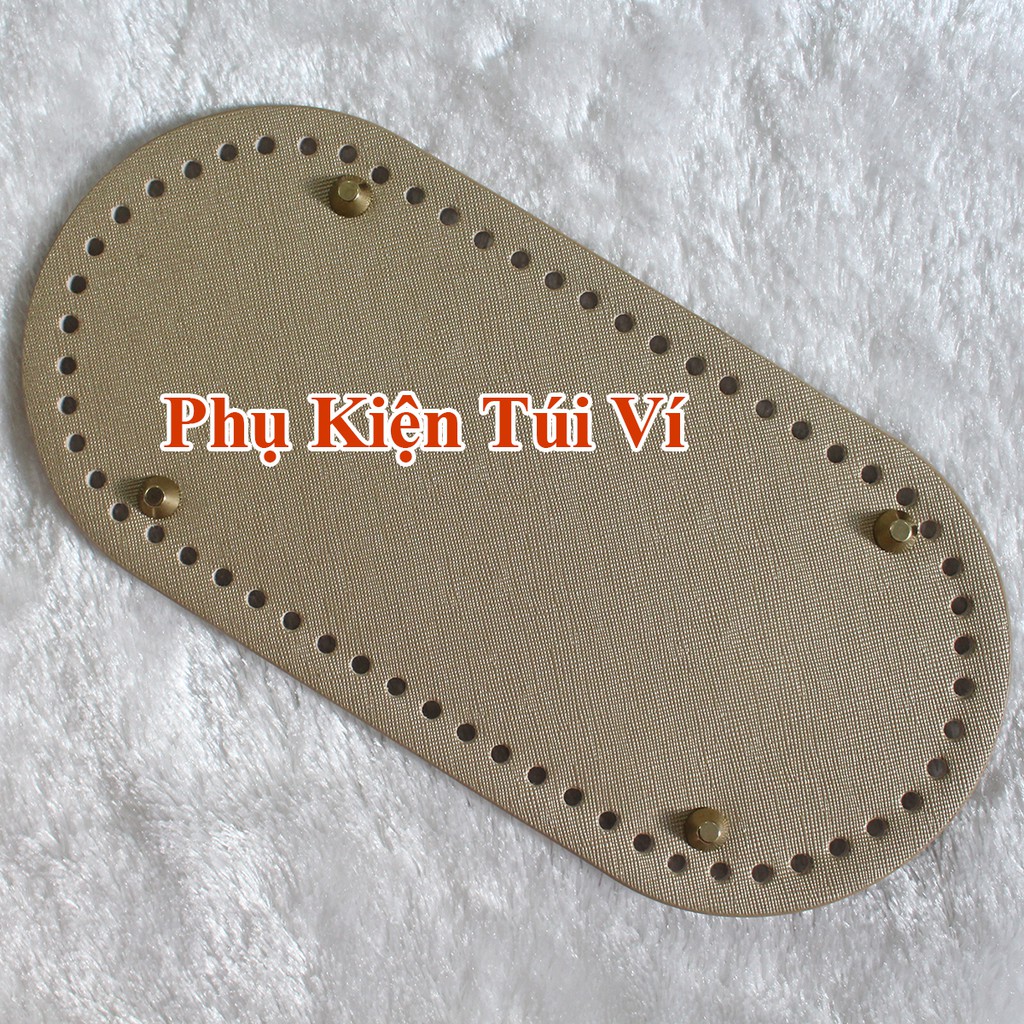 Tấm đế da pu đục lỗ 12,5x25cm