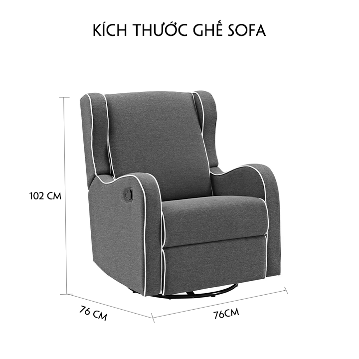 Ghế sofa đơn thư giãn xoay 360 độ