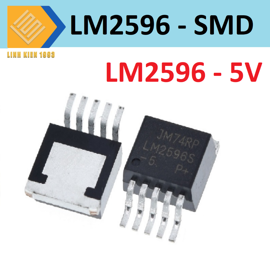 Ic nguồn lm2596 5v to-263 chân dán smd