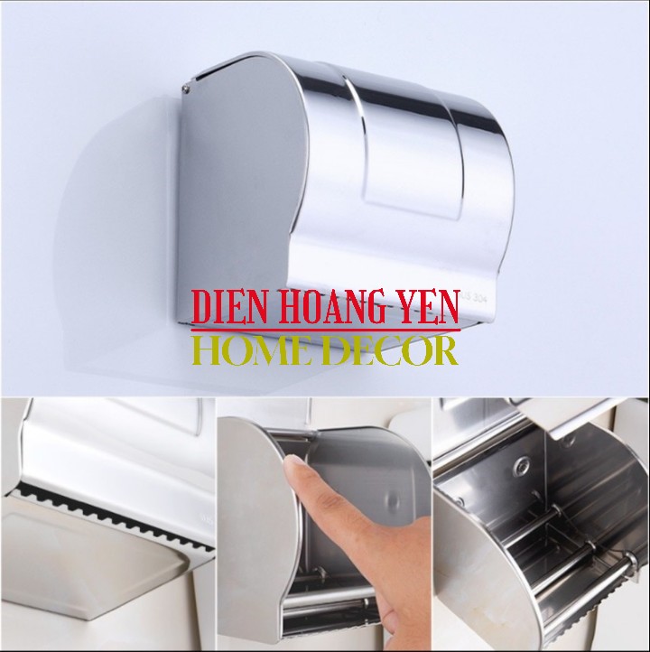 Hộp đựng giấy vệ sinh chất liệu inox 304