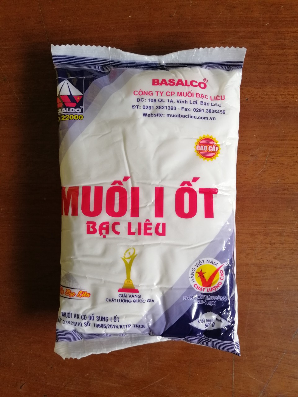 Combo 2 Gói Muối I - Ốt  - Bạc Liêu 500g