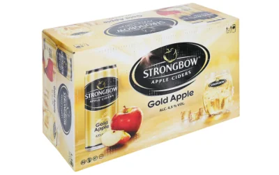 24 lon strongbow táo gold apple 330ml