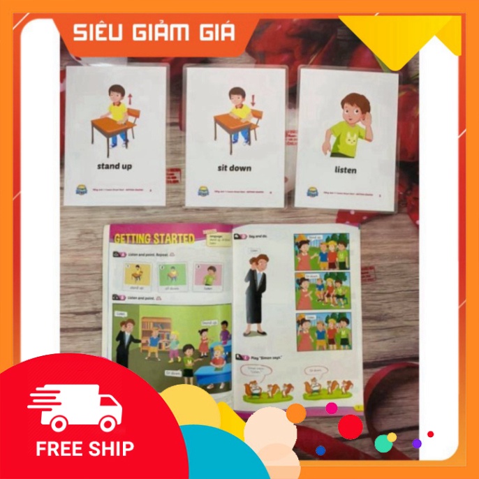 [Sao chép][Giá hủy diệt] FLASHCARD SMART START 1 - HỒNG Mới -Flashcard tiếng anh lớp 1 smart start