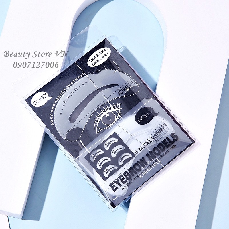 [FREESHIP💋] Set 6 Khuôn Kẻ Chân Mày Cao Cấp
