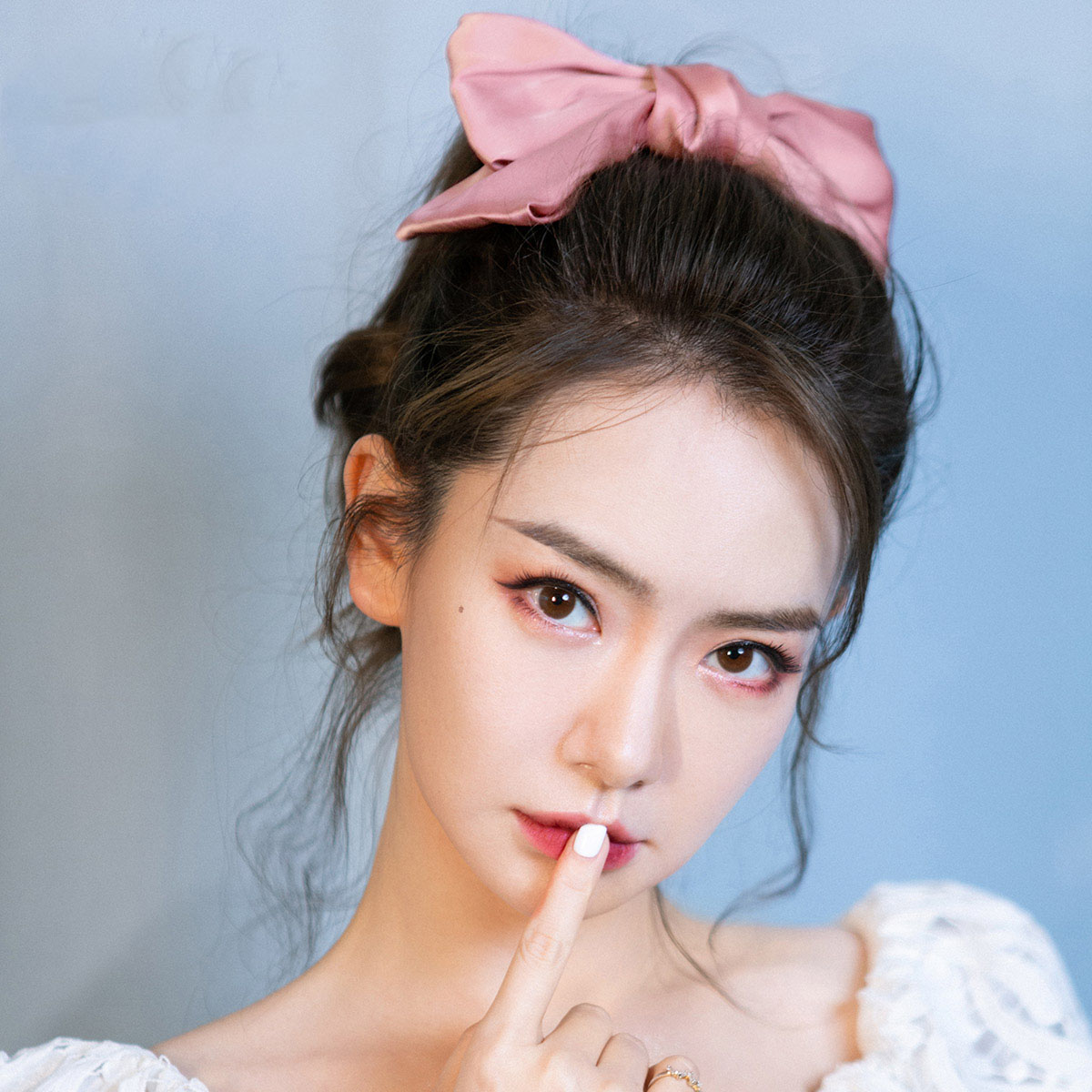 Dây cột tóc nơ tiểu thư dễ thương Hàn Quốc